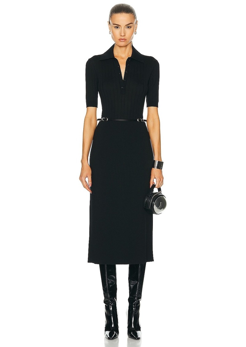 Givenchy Silk Ribbed Dress