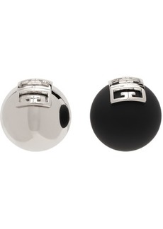 Givenchy Silver & Black 4G Earrings