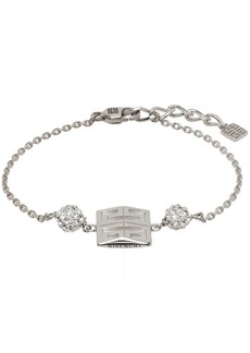 Givenchy Silver 4G Crystal Bracelet