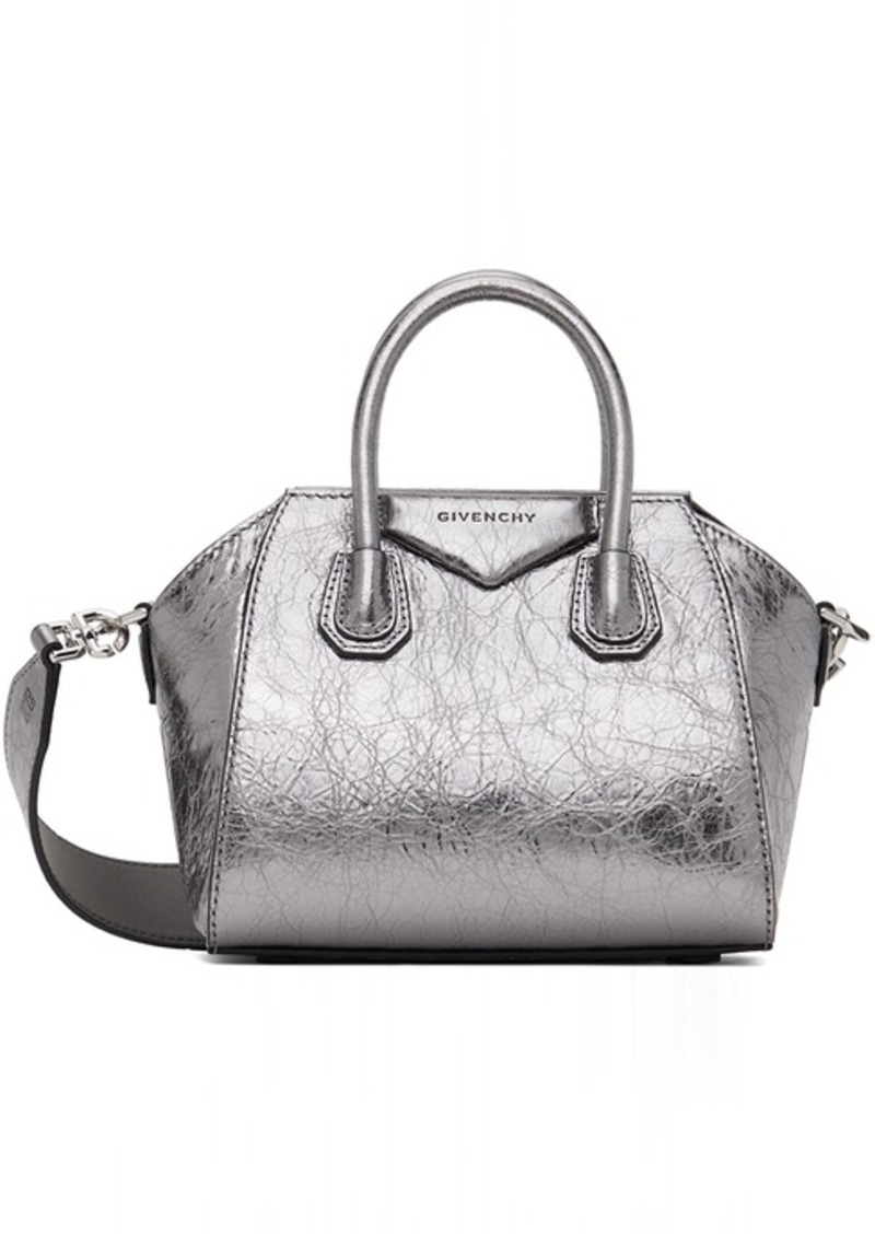 Givenchy Silver Antigona Toy Bag