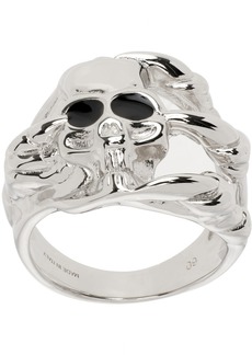 Givenchy Silver G Skull Ring