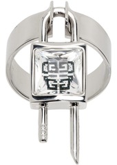Givenchy Silver Mini Lock Ring