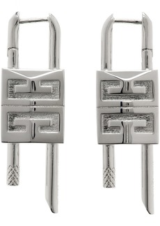 Givenchy Silver Small Lock Earrings
