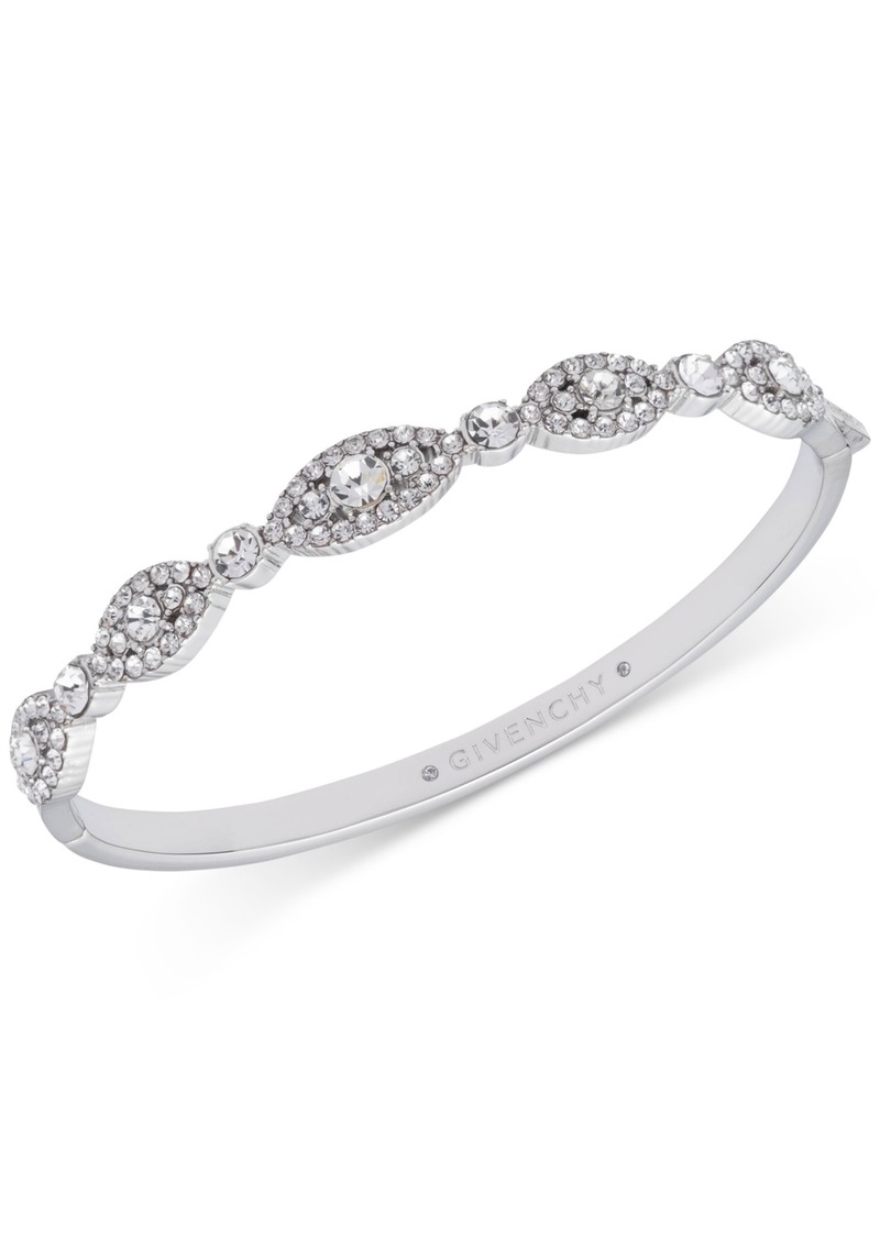Givenchy Crystal Bangle Bracelet - Silver