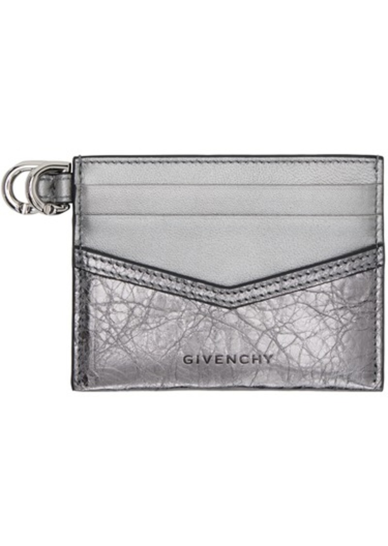 Givenchy Silver Voyou Card Holder