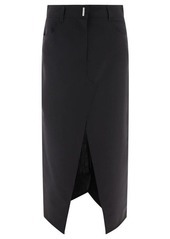 GIVENCHY Skirt in wool and mohair with slit