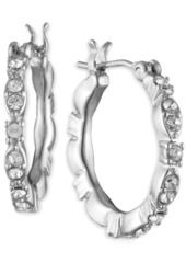 Givenchy Small Crystal Hoop Earrings, 0.52"