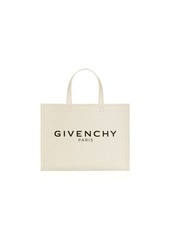 GIVENCHY Small G-Tote Bag In Natural Beige Canvas