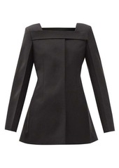 Givenchy Square-neck wool grain-de-poudre jacket