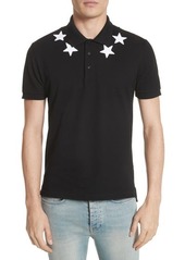 Givenchy Star Polo Shirt in Black at Nordstrom