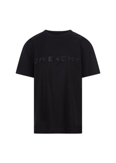GIVENCHY T-Shirt With Rhinestone Logo