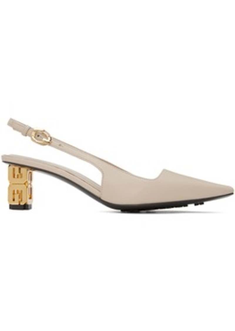 Givenchy Taupe G Cube Heels