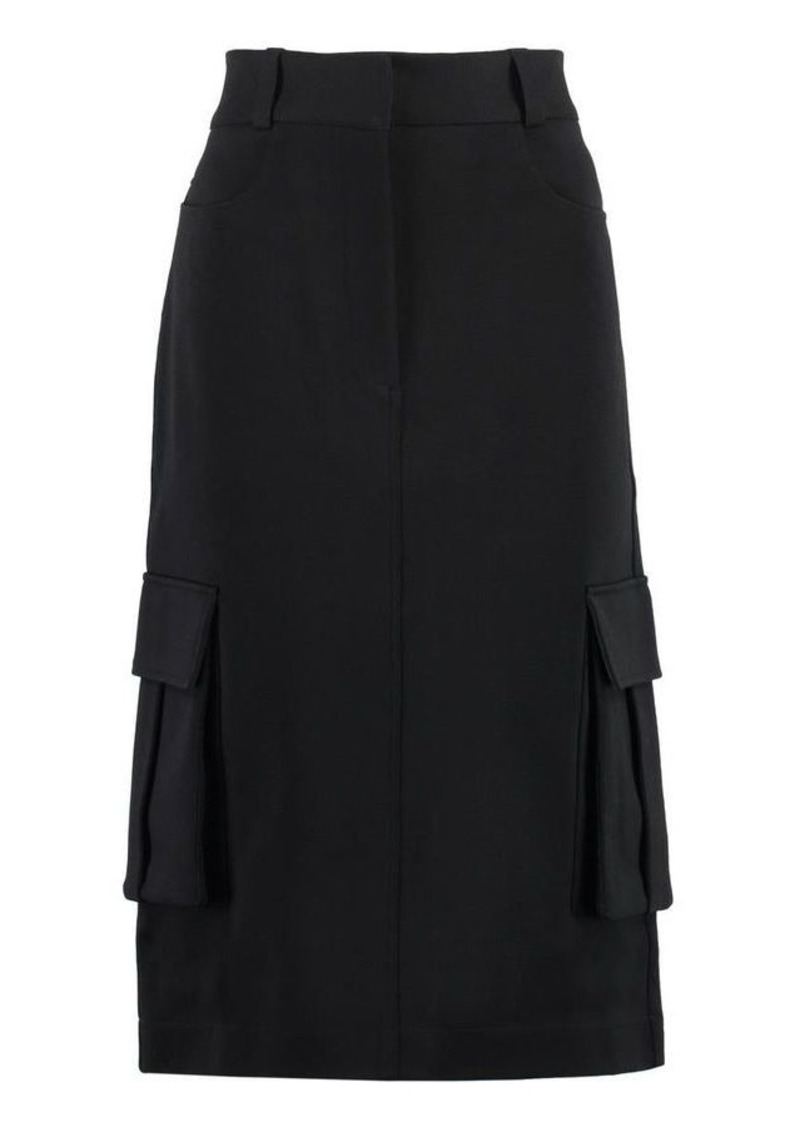 GIVENCHY TECHNICAL FABRIC SKIRT
