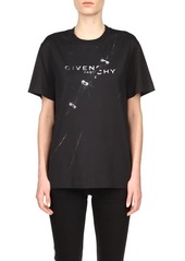 Givenchy Trompe l'Oeil Ring Logo Graphic Tee in Black at Nordstrom