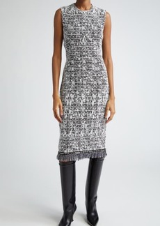 Givenchy Tweed Sleeveless Sheath Dress