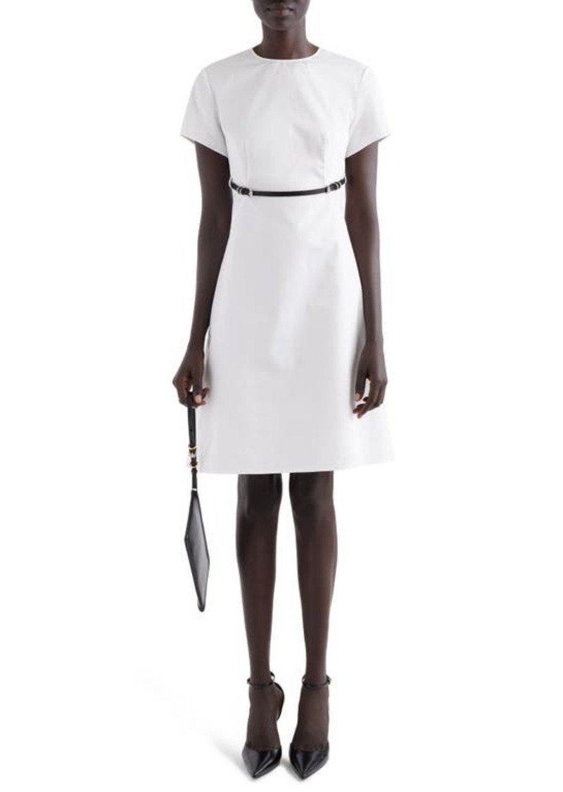 Givenchy Voyou Belted Poplin Dress