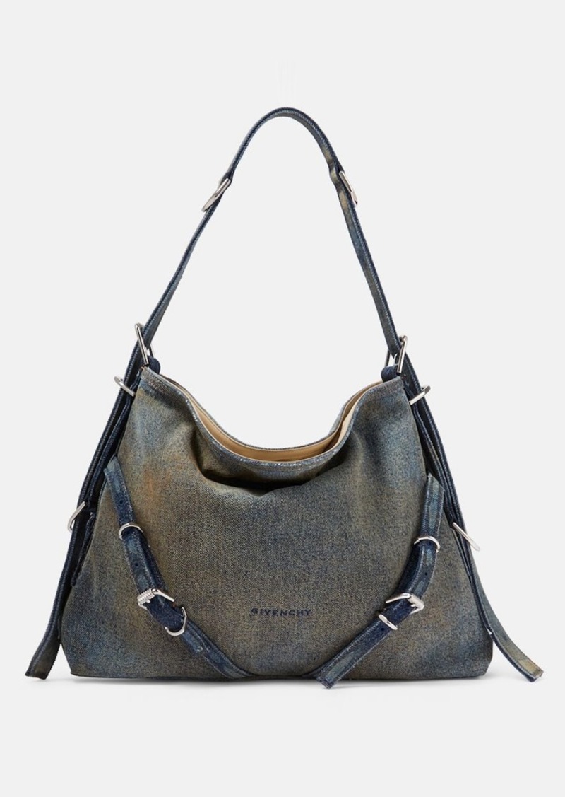 Givenchy Voyou Medium denim shoulder bag