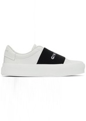 Givenchy White & Black City Court Slip-On Sneaker