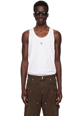 Givenchy White 4G Tank Top