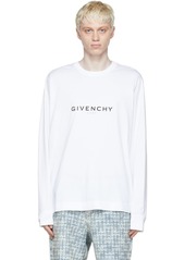 Givenchy White Cotton Long Sleeve T-Shirt