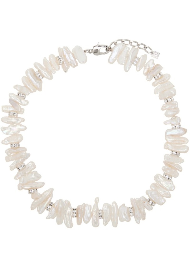 Givenchy White Faux-Pearl Necklace