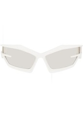 Givenchy White Giv Cut Sunglasses