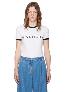 Givenchy White 'Givenchy' Archetype T-Shirt