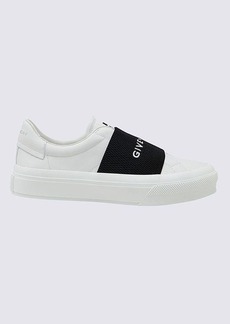 GIVENCHY WHITE LEATHER CITY COURT SLIP ON SNEAKERS