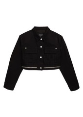 Givenchy Women's 4G Zip Crop Denim Jacket
