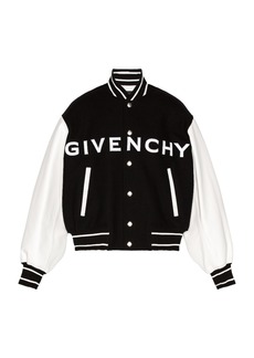 Givenchy Wool & Leather Varsity Jacket
