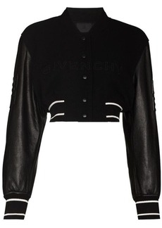 GIVENCHY Wool adn leather bomber jacket