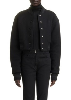 Givenchy Wool Crop Varsity Jacket