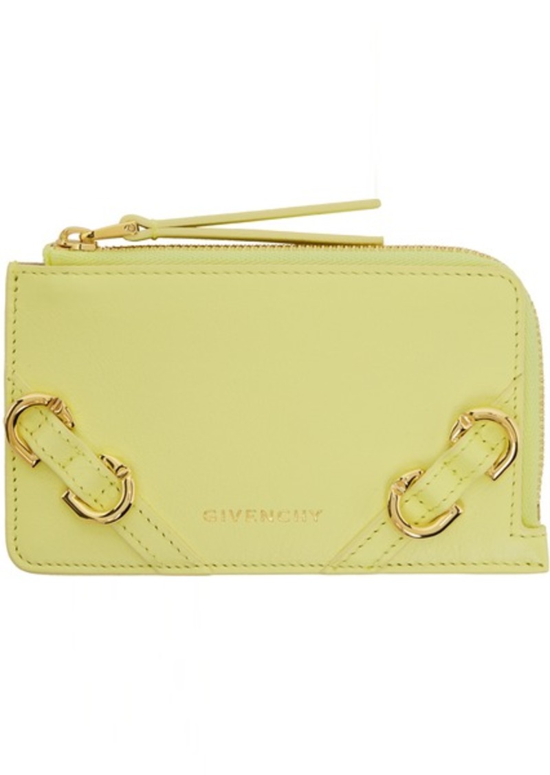 Givenchy Yellow Voyou Card Holder