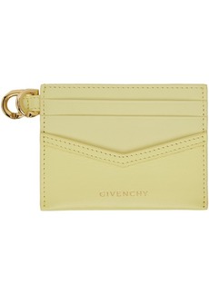 Givenchy Yellow Voyou Leather Card Holder
