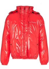 Givenchy high shine hooded puffer jacket