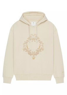 Givenchy Hoodie in Fleece with Baroque Embossing