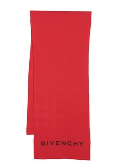 Givenchy intarsia-knit logo scarf