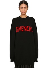 Givenchy Intarsia Logo Cotton Knit Sweater
