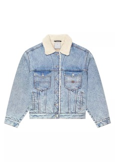 Givenchy Jacket In Denim And Fleece