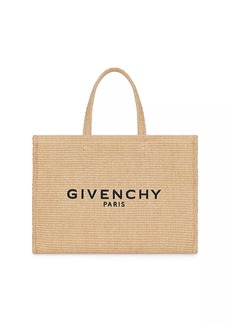 Givenchy La Plage Medium G-Tote Bag in Raffia