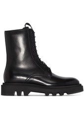 Givenchy lace-up leather combat boots