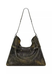 Givenchy Large Voyou Bag in Crackled Leather