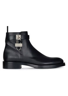 Givenchy Lock Ankle Boots In Leather