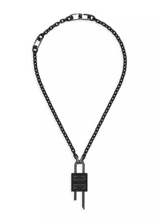 Givenchy Lock Necklace In Metal