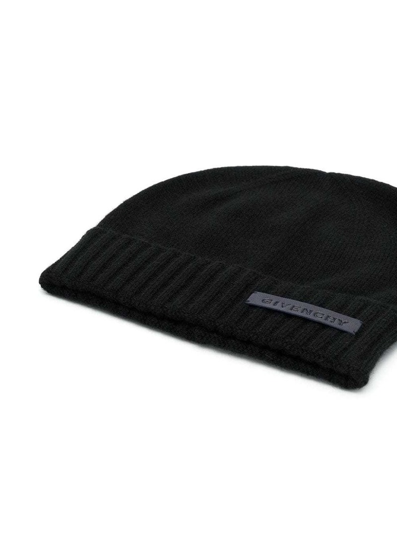 givenchy logo beanie