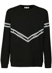 Givenchy Logo Chain Print Cotton Sweatshirt