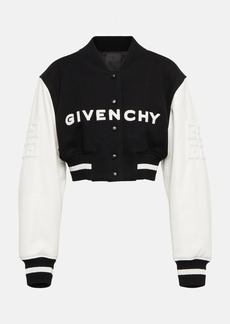 Givenchy Logo cropped varsity jacket