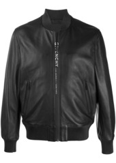 Givenchy logo-print bomber jacket