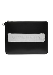 Givenchy logo-print clutch bag