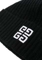 Givenchy logo-print ribbed knit beanie